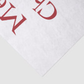 Papier Mousseline Noël d'hiver du Cardinal Rouge (Détail)