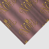 Papier Mousseline Noel d'or et Noël d'or Rose (Détail)