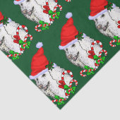 Papier Mousseline Noël du caniche de Noël (Détail)