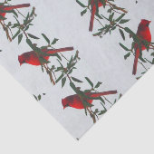 Papier Mousseline Noël du cardinal rouge (Détail)