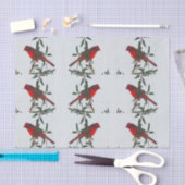 Papier Mousseline Noël du cardinal rouge (Artisanat)