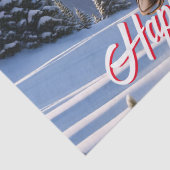 Papier Mousseline Noël du Père Noël équitation (Détail)