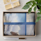 Papier Mousseline Noël du Père Noël et des cowboys (Cadeau)