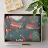 Papier Mousseline Noël du Père Noël présente Noël (Cadeau)