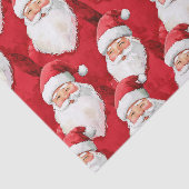 Papier Mousseline Noël du Père Noël Rouge (Détail)