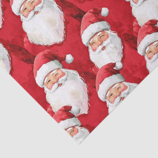Papier Mousseline Noël du Père Noël Rouge (Détail)