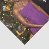 Papier Mousseline Noël du président Barack Obama et de Michelle (Détail)