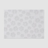 Papier Mousseline Noël Elégant hiver Silver Snowflake Motif (Recto)