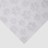Papier Mousseline Noël Elégant hiver Silver Snowflake Motif (Détail)
