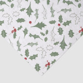 PAPIER MOUSSELINE NOËL ÉLÉGANT HOLLY (Détail)