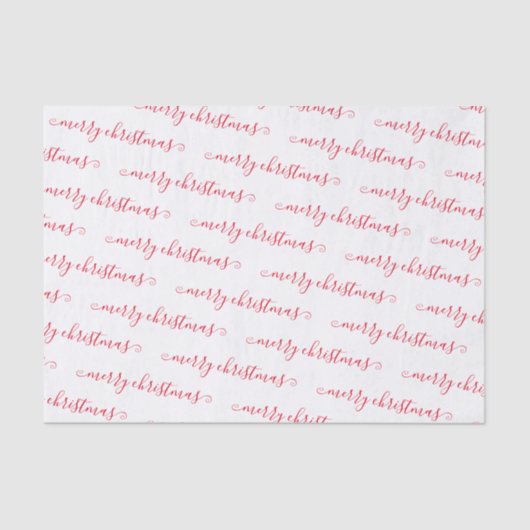 Papier Mousseline Noël Elégant noir blanc manuscrit personnalisé (Recto)