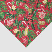 Papier Mousseline Noël en juillet Motif tropical (Détail)