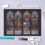 Papier Mousseline Noël en verre souillé de nativité (Artisanat)