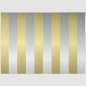 Papier Mousseline Noël et les rayures d'or et d'argent (Recto)