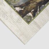 Papier Mousseline Noël Fairy Pine Forest Holly Rustic Grange Bois (Détail)