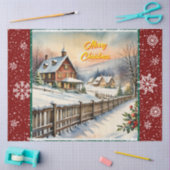 Papier Mousseline Noël festif Belle collection moderne (Artisanat)