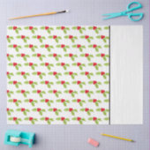 Papier Mousseline Noël Festive Holly Deux Tone Motif (Artisanat)