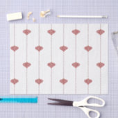 Papier Mousseline Noël Fêtes Rouge Blanc rayé Ornements (Artisanat)