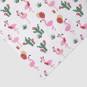 Papier Mousseline Noël Flamant rose rose Festive Fête Fête (Détail)