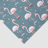 Papier Mousseline Noël Flamant Tropical (Détail)
