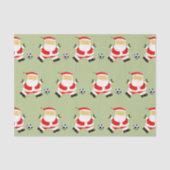 Papier Mousseline Noël Foot (Recto)