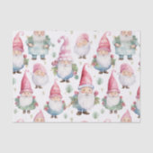 Papier Mousseline Noël Gnome Motif sans couture (Recto)