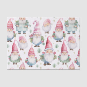 Papier Mousseline Noël Gnome Motif sans couture