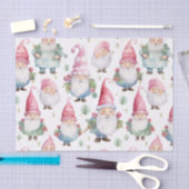 Papier Mousseline Noël Gnome Motif sans couture (Artisanat)
