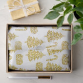 Papier Mousseline Noël Gold Series Design 13 (Cadeau)