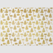 Papier Mousseline Noël Gold Series Design 13 (Recto)