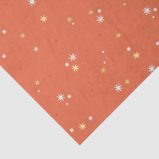Papier Mousseline Noël Gold Star Festive Moderne Vacances d'hiver (Détail)