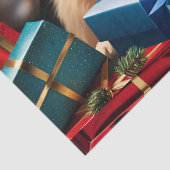 PAPIER MOUSSELINE NOËL GOLDEN RETRIEVER PUPPY (Détail)