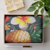 Papier Mousseline Noël hawaïen - Tropical Wreath (Cadeau)