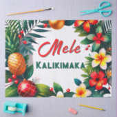 Papier Mousseline Noël hawaïen - Tropical Wreath (Artisanat)