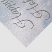 Papier Mousseline Noël Hiver Rouge Robin Aquarelle Oiseau (Détail)