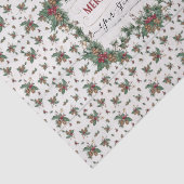 Papier Mousseline Noël Holly Pine Mistletoe Classic Business (Détail)