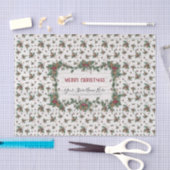 Papier Mousseline Noël Holly Pine Mistletoe Classic Business (Artisanat)