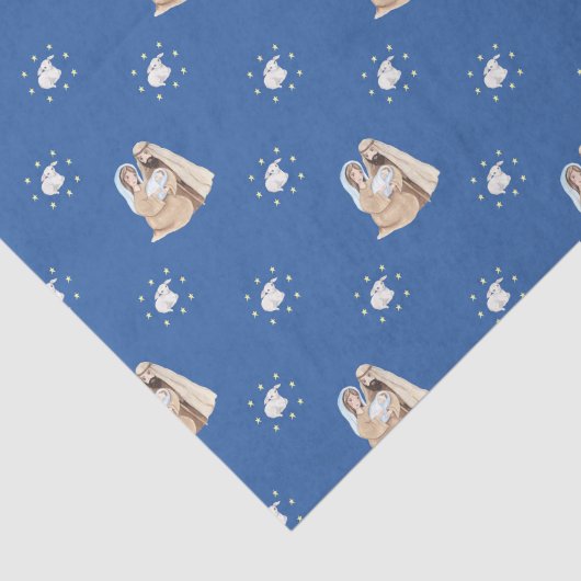 Papier Mousseline Noël Jésus Sages Hommes Anges (Détail)