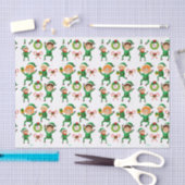 Papier Mousseline Noël Joyeux elfe avec Motif cadeau (Artisanat)