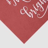 Papier Mousseline Noël joyeux et lumineux (Détail)