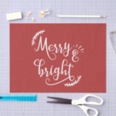 Papier Mousseline Noël joyeux et lumineux (Artisanat)