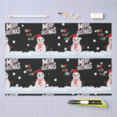 Papier Mousseline Noël Le papier Tissu Snowman (Artisanat)