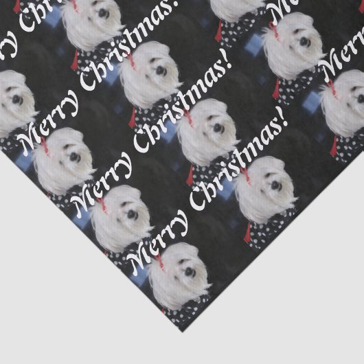 Papier Mousseline Noël maltais (Détail)