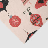 Papier Mousseline Noël moderne du milieu du siècle (Détail)