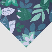 Papier Mousseline Noël moderne Fête florale foncée (Détail)