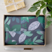 Papier Mousseline Noël moderne Fête florale foncée (Cadeau)