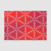 Papier Mousseline Noël moderne Red Snowflop (Recto)