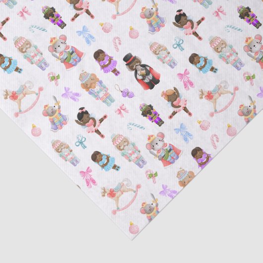 Papier Mousseline Noël Motif Nutcracker (Détail)