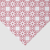 Papier Mousseline Noël Motif rouge et blanc (Détail)