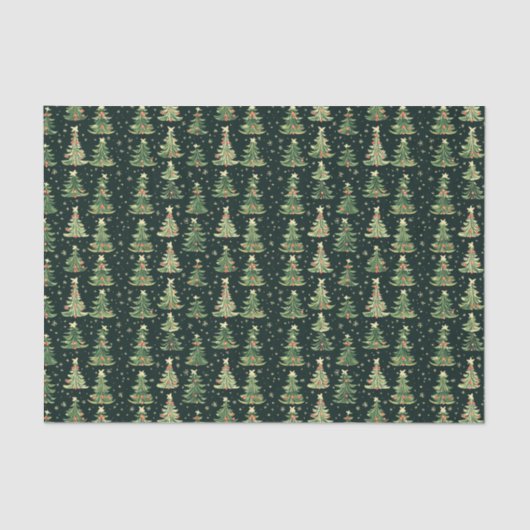 Papier Mousseline Noël Motif sans ambages (Recto)